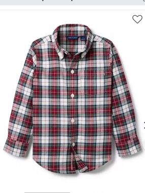 NWT Janie and Jack Tartan Flannel Shirt